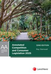 Download pdf/ebook Annotated Competition and Consumer Legislation 2025 - E-Book - PDF