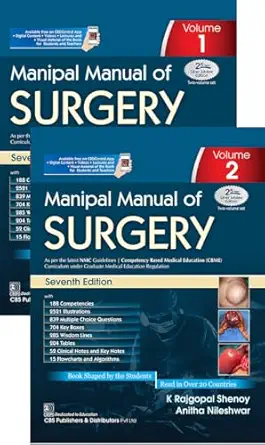 Manipal Manual of Surgery, Vol 1, 2 - E-Book - Original PDF